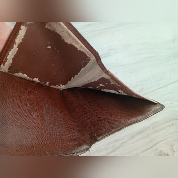 LOUIS VUITTON W Hook Wallet Monogram Beige Monogram Canvas Authentic - Picture 6 of 11